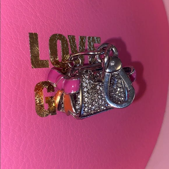New JUICY COUTURE PAVE STATUS DAYDREAMER BAG CHARM - Picture 5 of 5